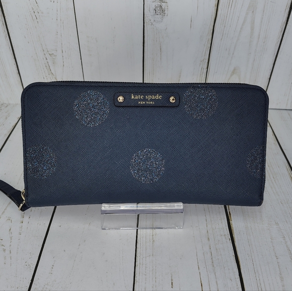 kate spade Handbags - Kate Spade Haven Lane Neda Glitter Dot Zip Around Wallet